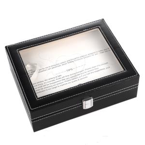 10grids PU watch box(none lock)