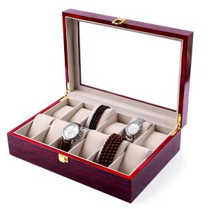 12grids Wood grain painting watch box(none lock)