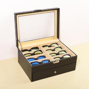 16grids PU eyewear box(none lock)