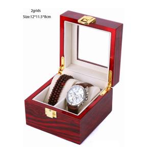 2grids Wood grain painting watch box(none lock)