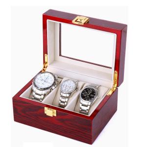 3grids Wood grain painting watch box(none lock)