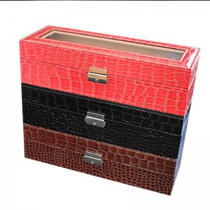 6grids CROCO flat lock watch box